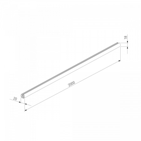 фото Mini Magnetic Шинопровод накладной Round черный 2м 85165/00