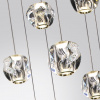 фото Золото/прозрачный/металл/акрил Люстра каскадная LED 120W 4000K 5500Лм JEMSTONE L-VISION, арт. 5085/120L