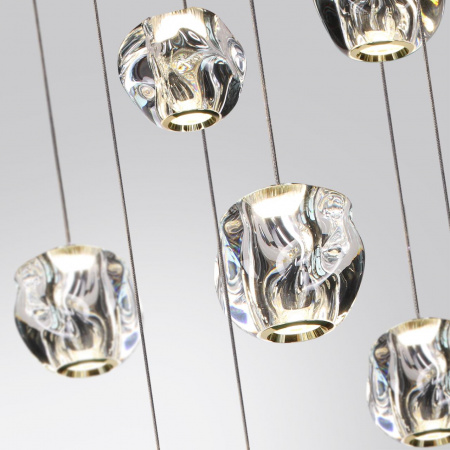 фото Золото/прозрачный/металл/акрил Люстра каскадная LED 120W 4000K 5500Лм JEMSTONE L-VISION, арт. 5085/120L