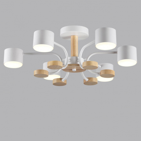 фото Белый, металл/дерево/пластик Светильник потолочный LED GX53 6*9W 220V RONDO COMFI, арт. 8231/6C