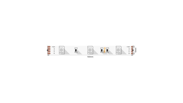 фото Светодиодная лента 5050, 30 LED/м, 7,2 Вт/м, 12В, IP20, 3M Цвет: RGB, SWG530-12-7.2-RGB-M, катушка 5 м