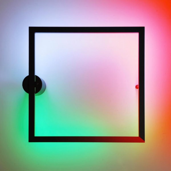 фото Черный/металл Настенный светильник IP20 RGB динамическая подсветка ПДУ в комплекте LED 18W 3000K OMEN HIGHTECH, арт. 4385/18WL