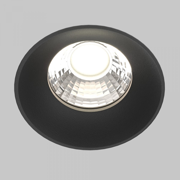 фото Встраиваемый светильник Maytoni Technical Round DL058-12W4K-TRS-B, черный