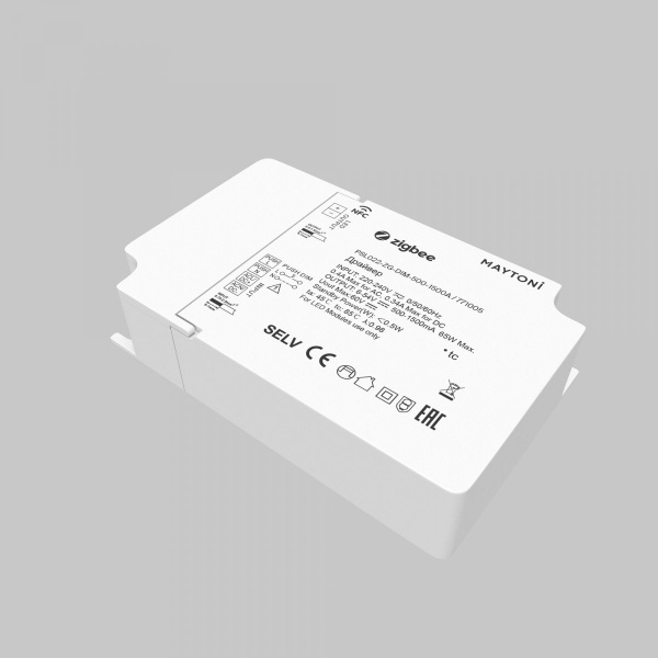 фото Источник тока ZIGBEE 65Вт 500-1500А Maytoni 771005, белый