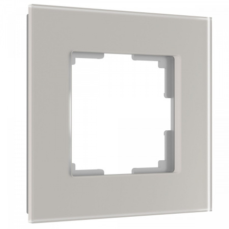 фото Рамка из стекла на 1 пост Senso дымчатый soft-touch W0013117