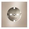 фото Накладка для розетки с заземлением, S70 Metal (платина)