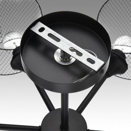 фото Черный металл Люстра потолочная Е27 6*60W 220V TIDINA COUNTY, арт. 8238/6C