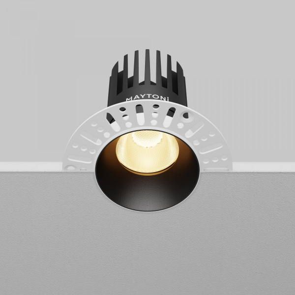 фото Встраиваемый светильник Maytoni Technical Dip DL121-15W-2.7K-TRS-B, черный