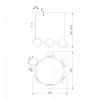 фото Умный подвесной светильник 70150/6 черный/латунь Smart