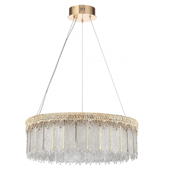 Золотой/стекло Люстра LED 80W 3700K 6796Лм CLEO L-VISION, арт. 5091/80L