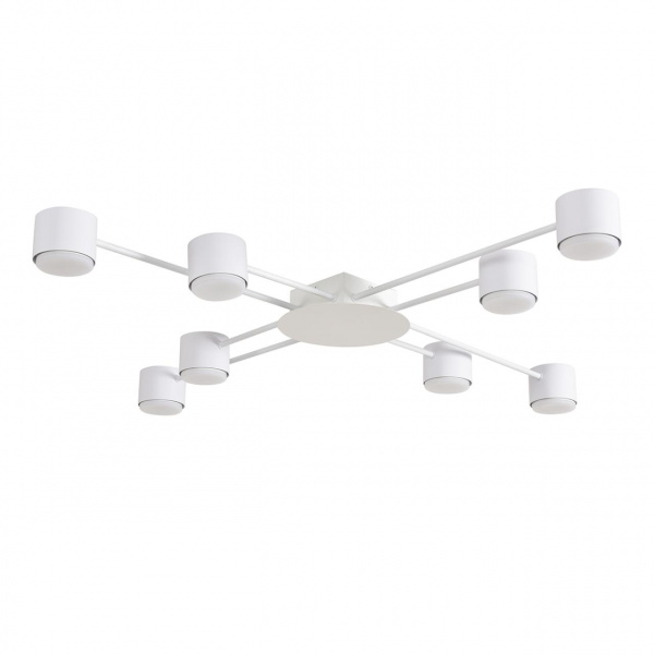 Белый, металл/акрил Светильник потолочный GX53 LED 8*7W 220V BENUA COMFI, арт. 8305/8C