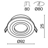 фото Встраиваемый светильник Maytoni Technical Atom DL023-2-01W, белый