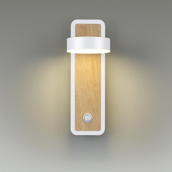 фото Белый, под дерево Бра LED 5W 3000K 220V LELAND LEDIO, арт. 5630/5WL