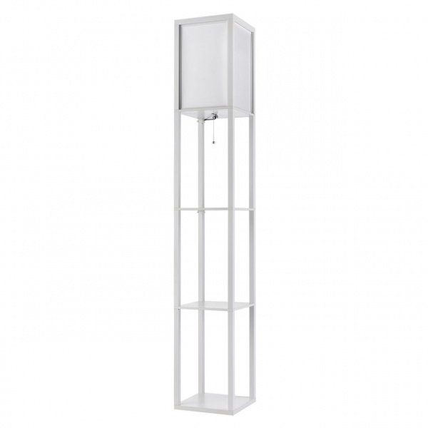 Белый, дерево/текстиль Торшер Е27 1*60W 220V PRACTIC COMFI, арт. 8089/1F