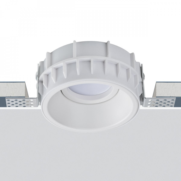 фото Комплект из светильника и рамки DOMINO ROUND MR16 БЕЛЫЙ Domino Lightstar G214606