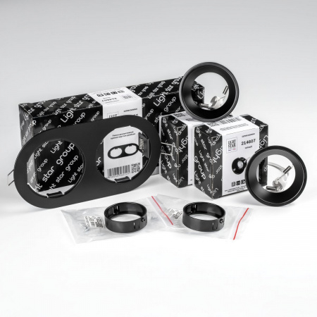 фото Комплект со светильником Domino, черный Lightstar D6570707BMOD