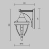 фото Уличный настенный светильник Maytoni Outdoor Rivoli O027WL-01B, черный