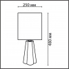 фото Черный/серый, керамика/текстиль Настольная лампа E27 1*60W 220V HINAMI COMFI, арт. 8125/1T