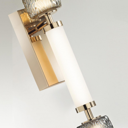 фото Золотой/белый/дымчатый/коньячный/металл/стекло/акрил Бра LED 13W 3000K KLIFF L-VISION, арт. 5426/13WL