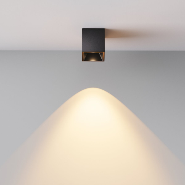 фото Потолочный светильник Maytoni Technical Alfa LED C064CL-5W2.7K-SQ-B, черный