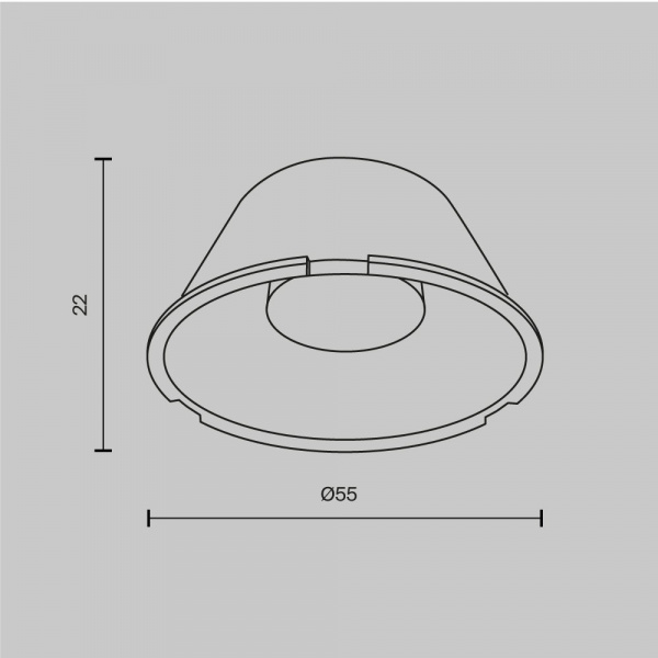 фото Линза ⌀55mm 60° для Фокус / Focus Led 20Вт Maytoni Technical LensD60-60