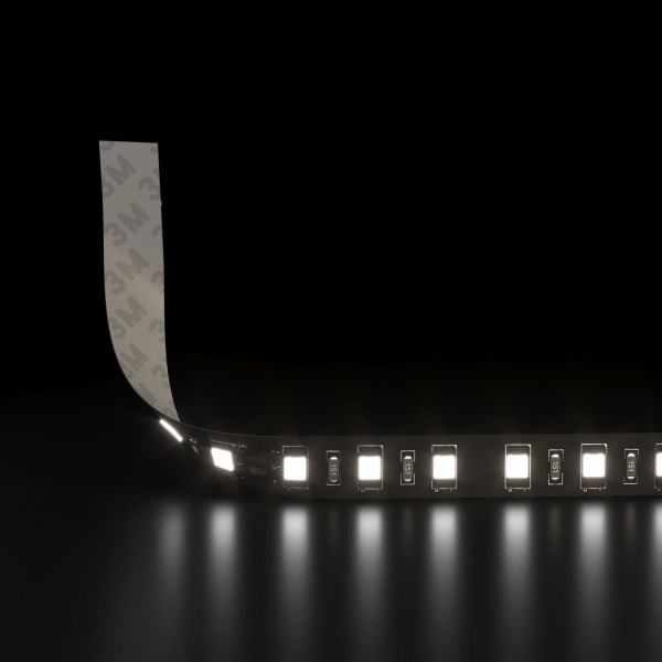 фото Светодиодная лента 120 Led 9,6 Вт IP20, 6500K холодный белый, 5 м 2835 24V 120Led 9,6W Black