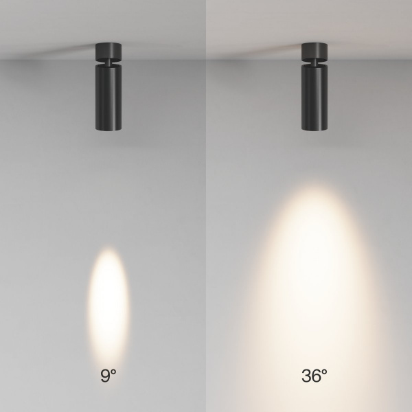 фото Потолочный светильник Maytoni Technical FOCUS LED C055CL-L12W3K-SS-B, черный