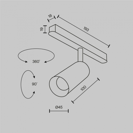 фото Трековый светильник Maytoni Technical Focus LED TR032-2-5W3K-M-BW, черный