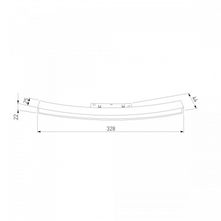 фото Slim Magnetic Трековый светильник для радиусного шинопровода 16W 4200K Planar чёрный Ø 800мм 85180/01