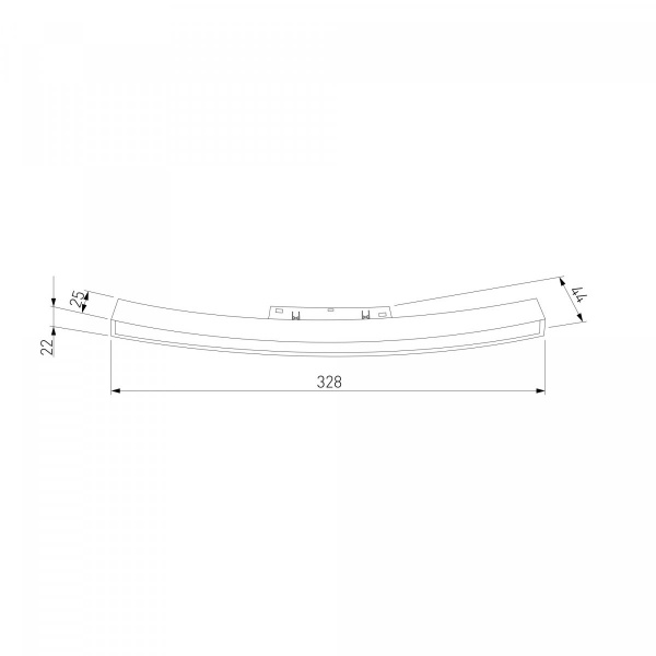 фото Slim Magnetic Трековый светильник для радиусного шинопровода 16W 4200K Planar чёрный Ø 800мм 85180/01