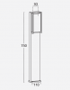 фото Светильник "Qubo" Bollard light  220V LED 17.3W 3000K G4157 .  Цвет: темно серый