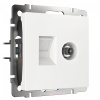фото Розетка ТВ+Ethernet RJ-45 6 cat. (белый) W1181301