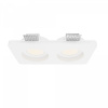 Встраиваемый светильник Maytoni Technical Gyps Modern DL002-GU10-02-W, белый