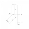 фото Накладной поворотный светодиодный светильник с антибликовой решеткой Pika 25029/LED 6W 4200K чёрный