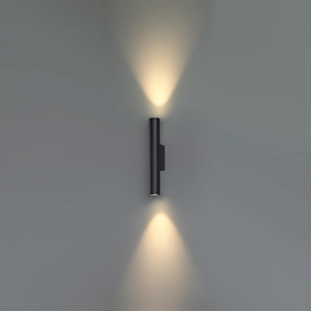 фото Уличный фасадный светильник, черный Odeon Light TUBUS, арт. 7105/6WL