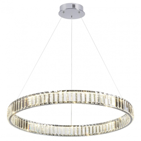 фото Хром/прозрачный металл/хрусталь Люстра LED 45W 4000K 5350Лм VEKIA L-VISION, арт. 4930/45L