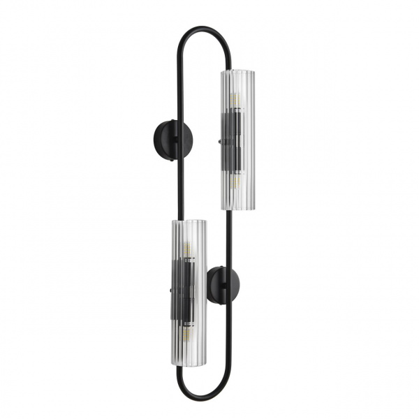 Черный/прозрачный, металл/стекло Бра G9 4*20W 220V TORONTO SUSPENTIONI, арт. 6561/4W