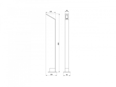 фото Ландшафтный светильник SWG, 6Вт, 3000К, черный, GW-0106-600-6-BL-WW