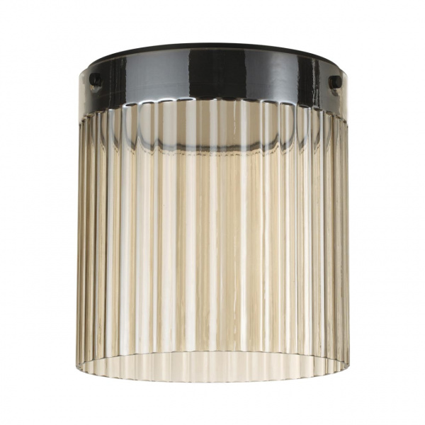 Черный/светл.янтарный/металл/стекло Потолочный светильник LED 20W 4000К 2238Лм PILLARI L-VISION, арт. 5047/20LC