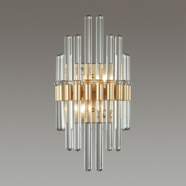 фото Золотой/стекло Бра E14 2*40W STIKA HALL, арт. 4988/2W
