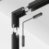 фото Угловой коннектор внутренний Gravity встраиваемый черный Maytoni Technical TRX010ICL-22B