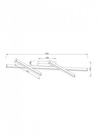 фото SWG LED светильник настенный CO-0120100A-WH-WW Белый 40Вт 3000 К