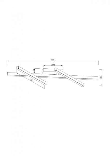 фото SWG LED светильник настенный CO-0120100A-WH-WW Белый 40Вт 3000 К