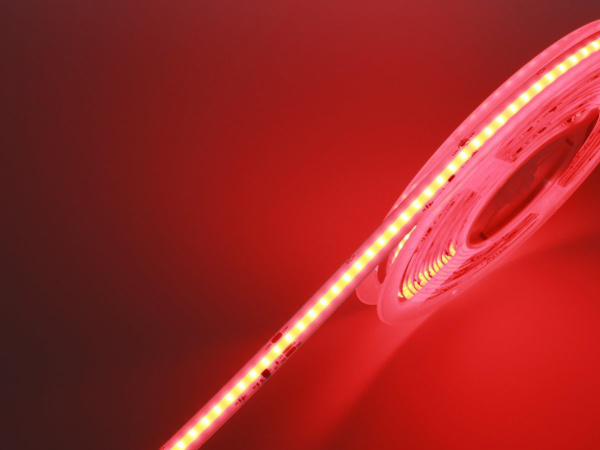 фото Светодиодная лента SPI RGB 24В IP20 12Вт/м 480 LED/м COB WS2811 SWG-COB480-24-12-WS2811RGB, катушка 5 м