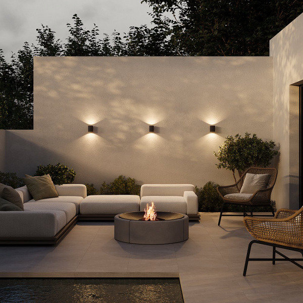 фото Уличный настенный светильник Maytoni Outdoor Block O507WL-L5B3K, черный