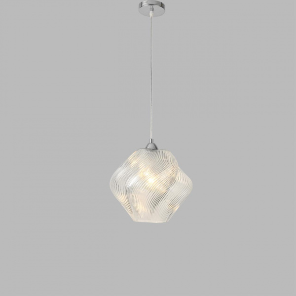 фото Хром/прозрачный, металл/стекло Подвес E27 1*60W 220V TIDE MODERNI, арт. 8288/1A