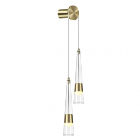 фото Глянц.золото/прозрачный/металл/стекло Бра LED 24W 3000K 2536Лм LUMP L-VISION, арт. 5043/24WL