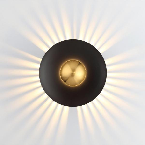 фото Черн/золот/металл Настенный светильник IP20 LED 13W 1520Лм 3000K ADAMAS MIDCENT, арт. 4223/13WL