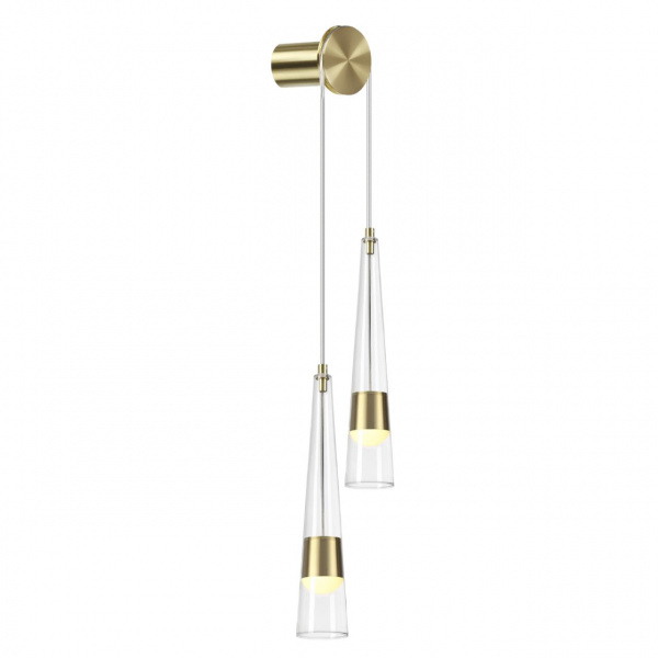 фото Глянц.золото/прозрачный/металл/стекло Бра LED 24W 3000K 2536Лм LUMP L-VISION, арт. 5043/24WL