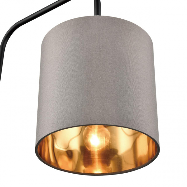 фото Черный/серый/золотой, металл/текстиль Торшер Е27 60W 220V ELSA MODERNI, арт. 8037/1F
